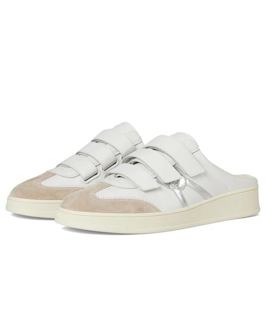 Veronica Beard White Reagan Mule Shoes Lily/ Leather