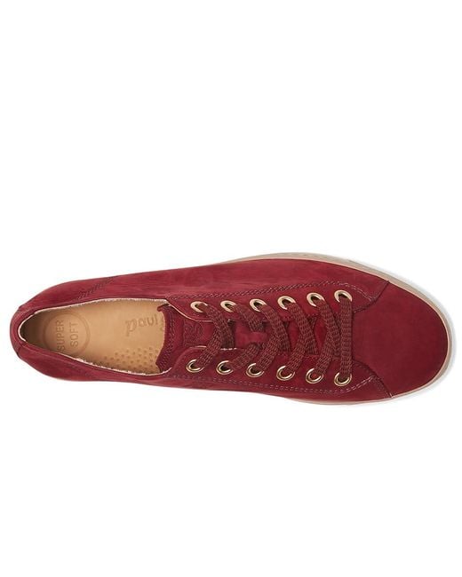 Paul Green Red Bixby Sneakers Shoes