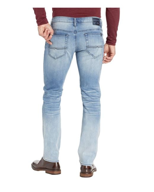Buffalo David Bitton Ash-X Crinkled//Bleached Indigo Slim Stretch Jeans