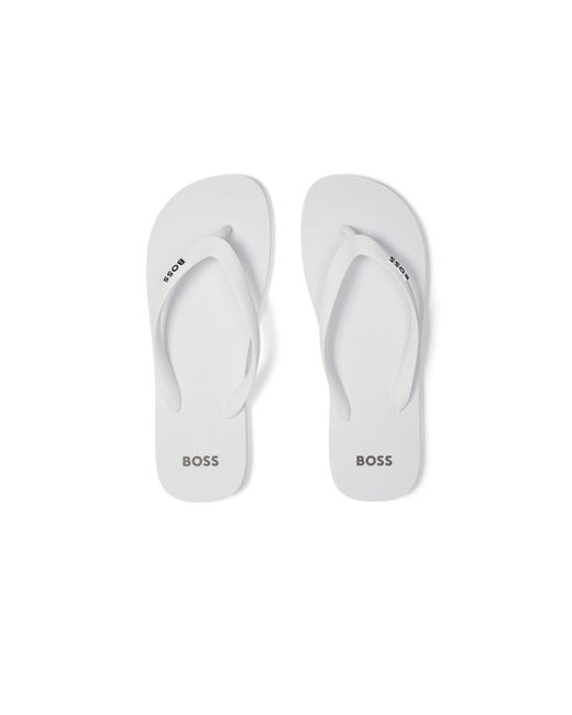 Hugo boss white sandals Clearance