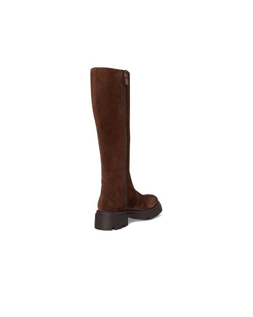 Stuart Weitzman Brown Hudson Lite Zip Boots Boots, Leather/Suede