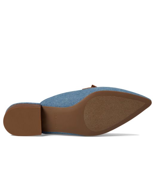 Cole Haan Blue Piper Bow Mule