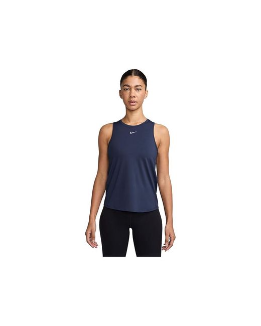 Nike Blue One Classic Dri-Fit Tank Top Workout Xl (Us 16-18) Polyester/Spandex