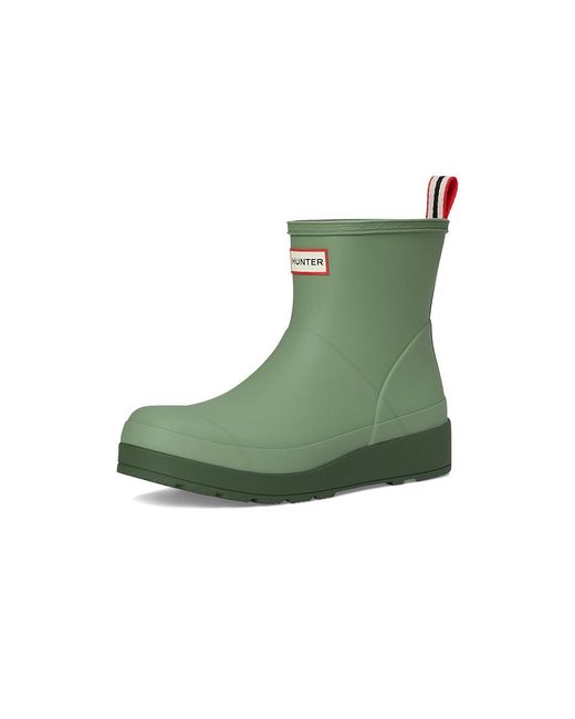 Hunter Green Play Short Boot Rain Boots 1, Rubber
