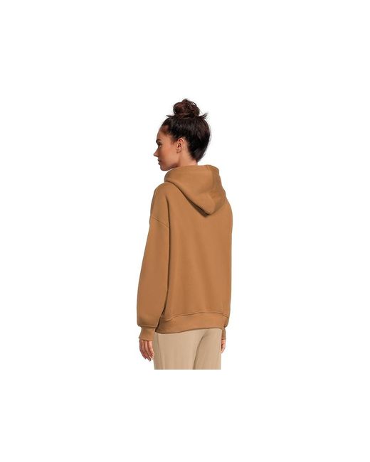 Ugg Brown Logo Hoodie Sweatshirt, Cotton/Polyester