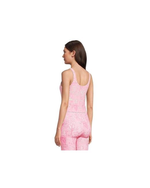 Lilly Pulitzer Pink Ari Reversible Active Tan Clothing, Nylon/Spandex