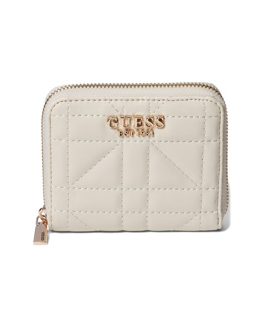 Guess Natural Assia Small Zip Around Wallet