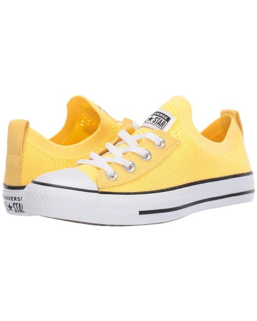 Converse Yellow Chuck Taylor Shoreline Knit Slip On Sneakers