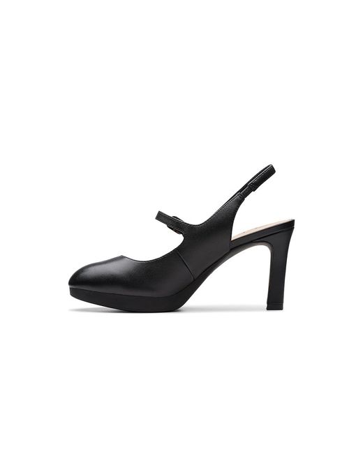 Clarks Black Ambyr 2 Grace ( Leather) High Heels