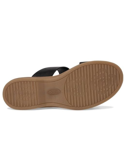 Söfft Black Bernise Sandals 8.5 M (B) Leather