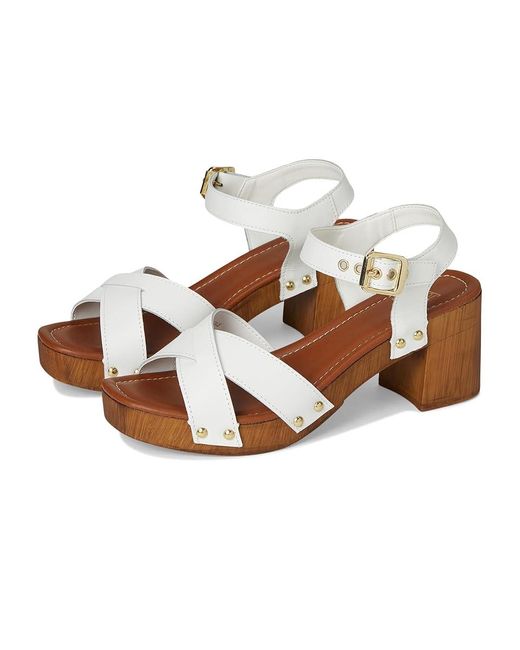 Dune White Judies Wedge Shoes 40 (Us 10) B