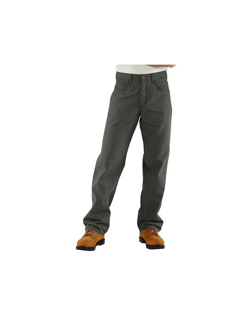 Carhartt Black Big Tall Flame-Resistant Canvas Pants Casual Pants, Canvas/Cotton/Nylon for men