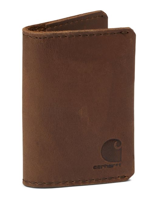 Carhartt Brown Craftsman Leather Bifold Wallet for men