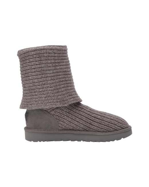 Lyst - Ugg ® Classic Cardy Button Detailed Knit Boots in Black - Save 76%