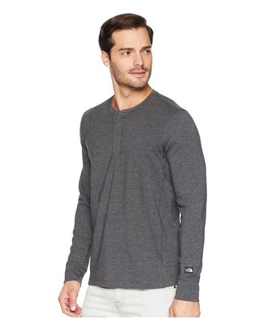 Cotton Long Sleeve Tnf Terry Henley 