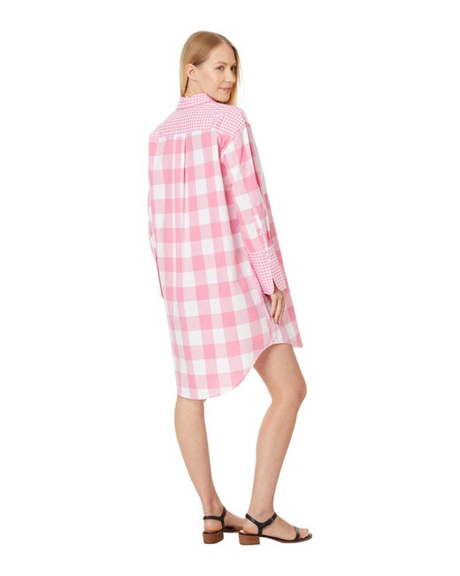 Tommy Hilfiger Pink Gingham Patchwork Dress
