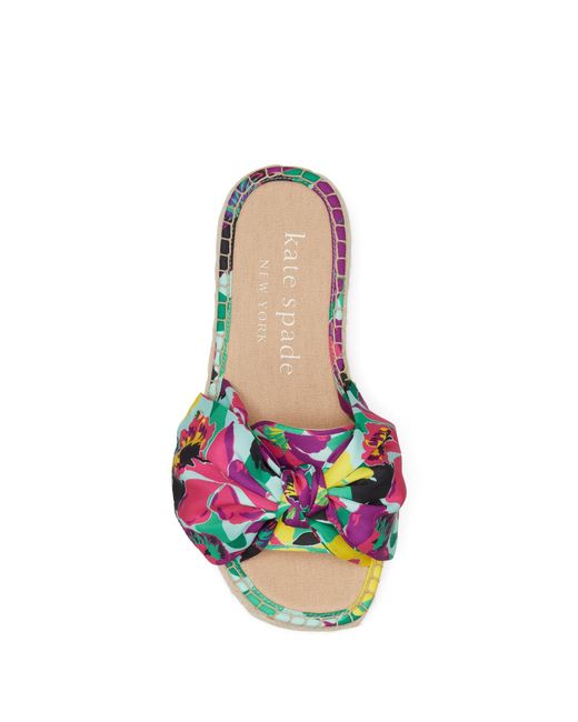 Kate Spade Pink Lucie Orchid Bloom Espadrille