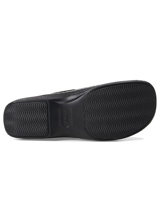 Alegria Black Olie Flat Shoes, Leather