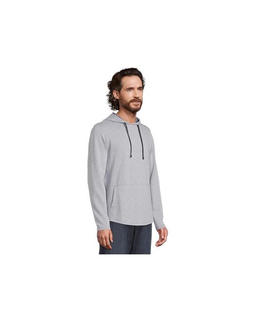 Travis Mathew Gray Upgraded Tech Hoodie Jacket, Cotton/Polyester for men