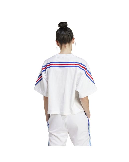 Adidas White Future Icons 3-stripes T-shirt