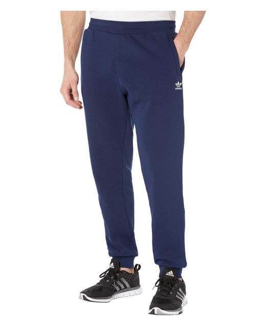 adidas Originals Big Tall Trefoil Essentials Pants in Blue for Men Lyst