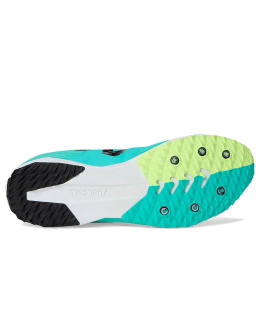 New Balance Blue Fuelcell Xc7 V5 Running Shoes Cyber Jade/ 12.5 D for men