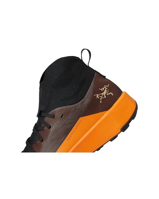 Arc'teryx Black Vertex Speed Climbing Shoes Ginger/Verve 12 D for men