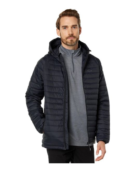 Oakley Synthetic Omni Thermal Hooded Jacket in Black (Blue) for Men | Lyst