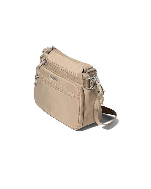 Baggallini Natural Marais Crossbody Cross Body Handbags, Nylon