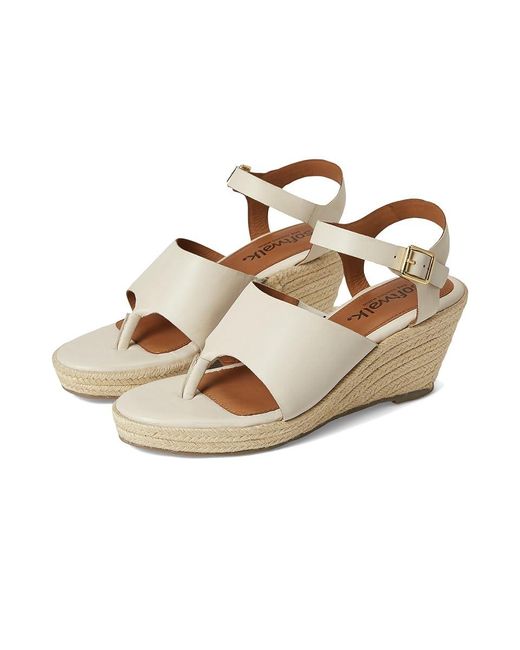 Softwalk® Metallic Hilo Sandals 7.5 M (B) Leather