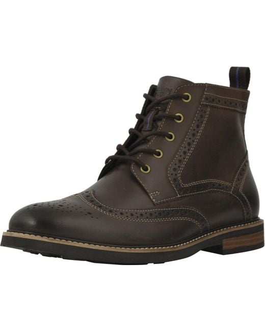 Nunn Bush Leather Odell Wingtip Boot With Kore Walking Comfort ...