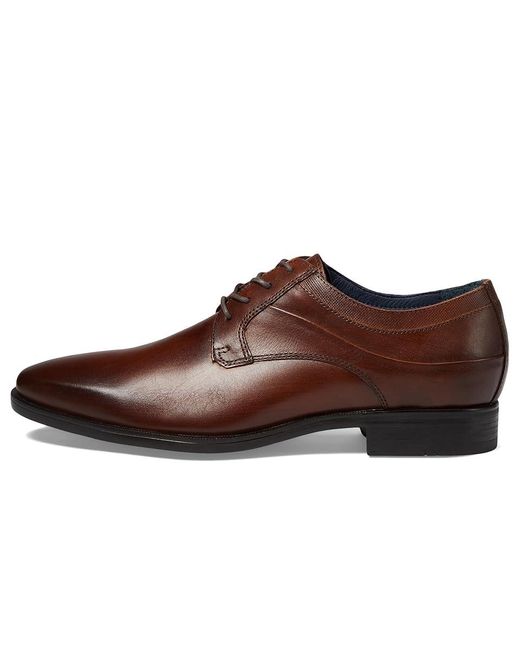 Johnston & Murphy Brown Gibbons Plain Toe Lace Up Wing Tip Shoes 9 M (D) Leather for men