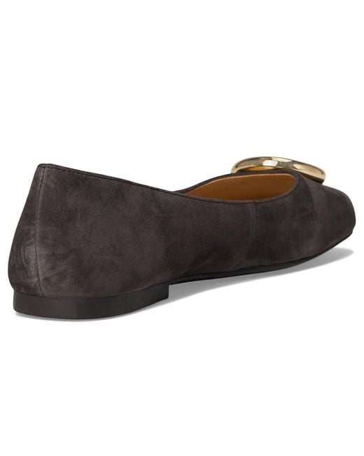 Michael Kors Black Milan Flex Ballet Shoes, Suede