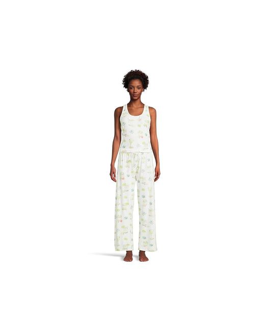 Pj Salvage Black Limes And Sunshine Pajama Set Pajama Sets Sm (Us 4) Polyester
