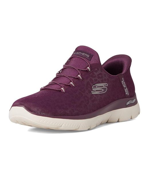 Skechers Purple Arch Fit Summits Hands Free Slip-Ins Shoes 8 B