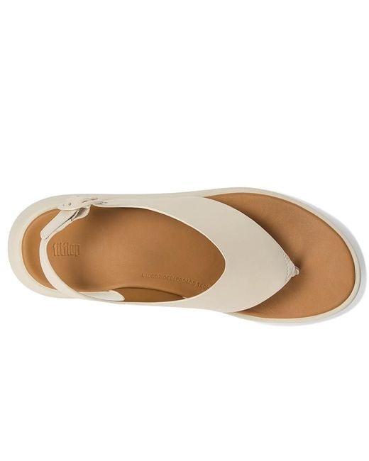 Fitflop Metallic F-Mode Leather Flatform Back-Strap Toe/Post Sandals Wedge Shoes 11 M (B)