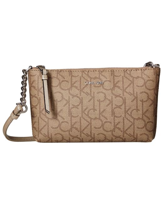 Lyst Calvin Klein Hayden Monogram Crossbody (black/white) Cross Body