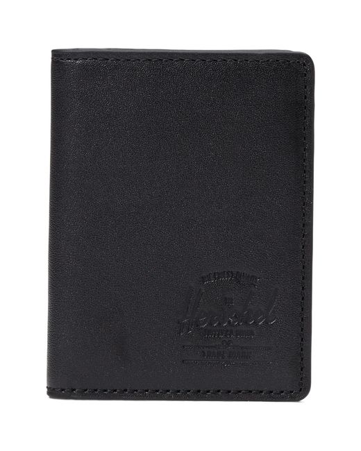 Herschel Supply Co. Gordon Leather Rfid in Black | Lyst