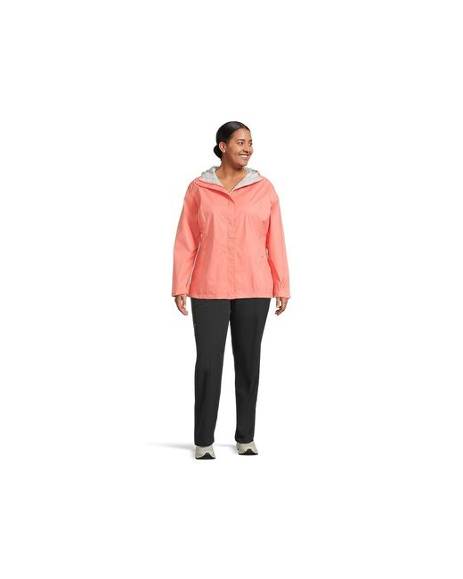 Columbia Pink Plus Size Arcadia Ii Jacket Coat, Polyester/Nylon/Mesh
