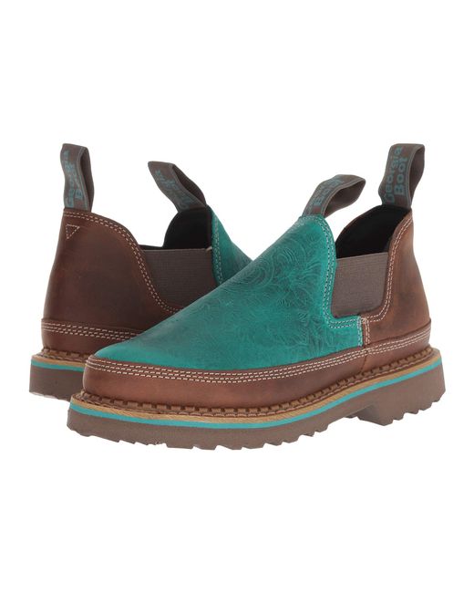 Georgia Boot Georgia Giant Romeo Limited Edition (teal Embossed/brown) Women's Boots