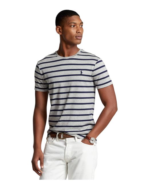 Polo Ralph Lauren Classic Fit Soft Cotton Crew Neck T-shirt in Blue for Men  | Lyst