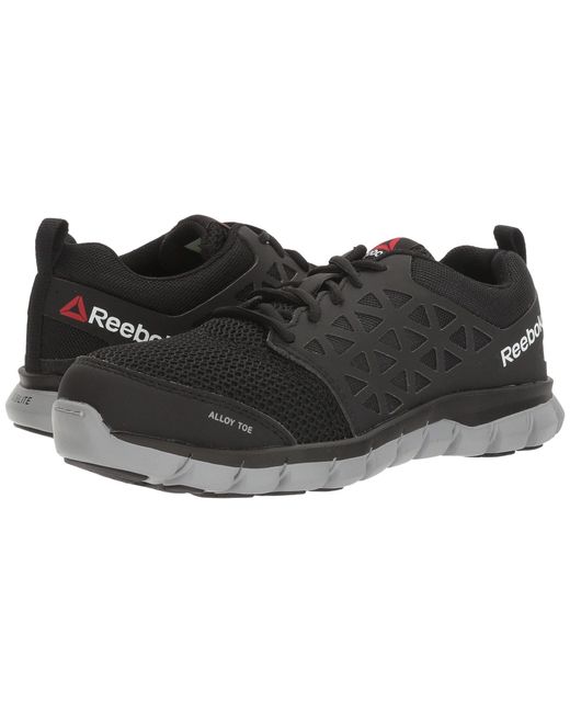 Reebok Synthetic Sublite Cushion Work Alloy Toe Eh in Black Lyst