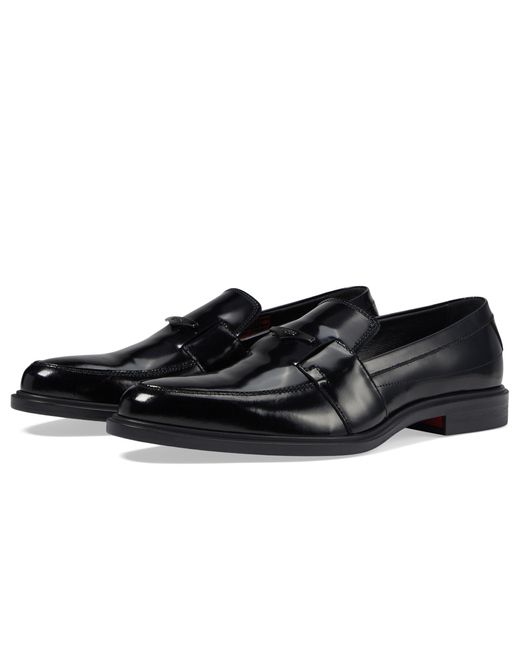 HUGO Black Kerr Leather Monk Shoes for men