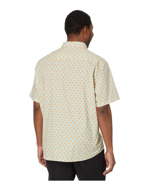 Johnston & Murphy Natural Short Sleeve Citrus Print Shirt for men