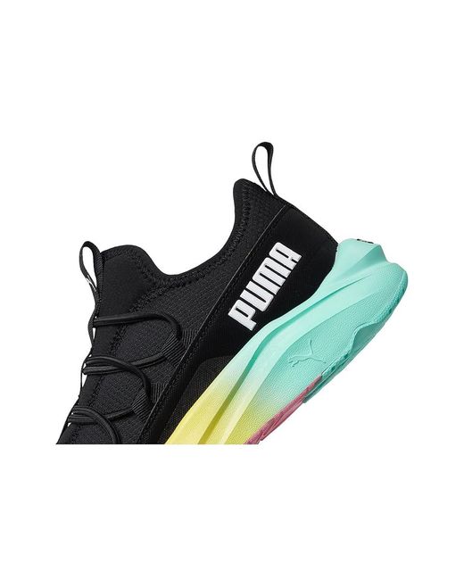 PUMA Black One4All Fade (Big Kid) Running Shoes /Fast/Mint, Synthetic