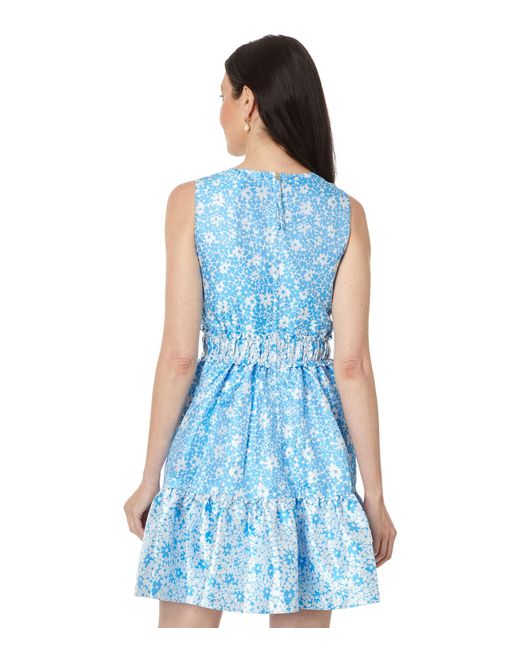 Lilly Pulitzer Blue Fabiana V-neck Jacquard Dress
