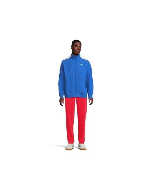 PUMA Blue T7 Oversized Track Jacket Jacket, Nylon for men