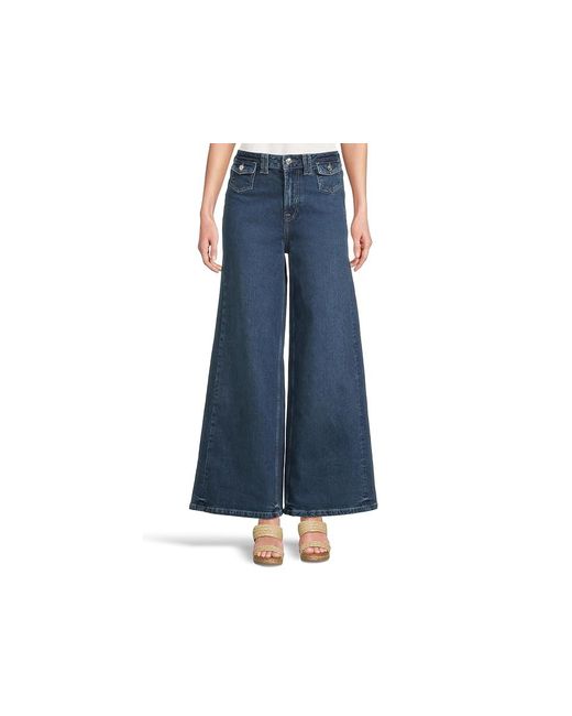 Free People Blue We The Free Kellee High-Rise Palazzo Jeans Clothing, Cotton/Denim/Elastane