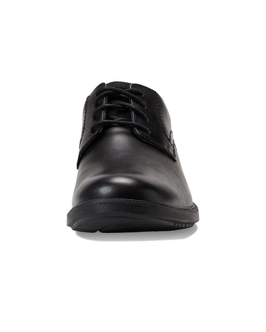 Rockport Black Berenger Plain Toe Oxford Shoes 6.5 W (Ee) Leather for men