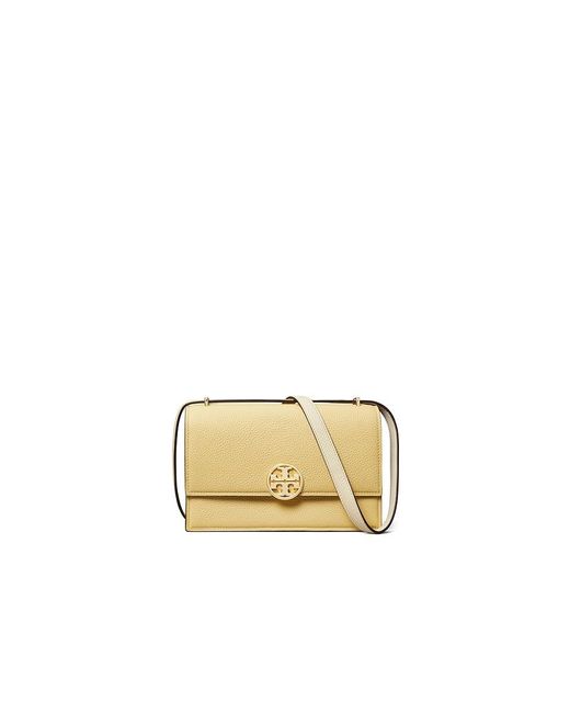 Tory Burch Black Miller Color-Block Shoulder Bag (Light Honey) Satchel Handbags